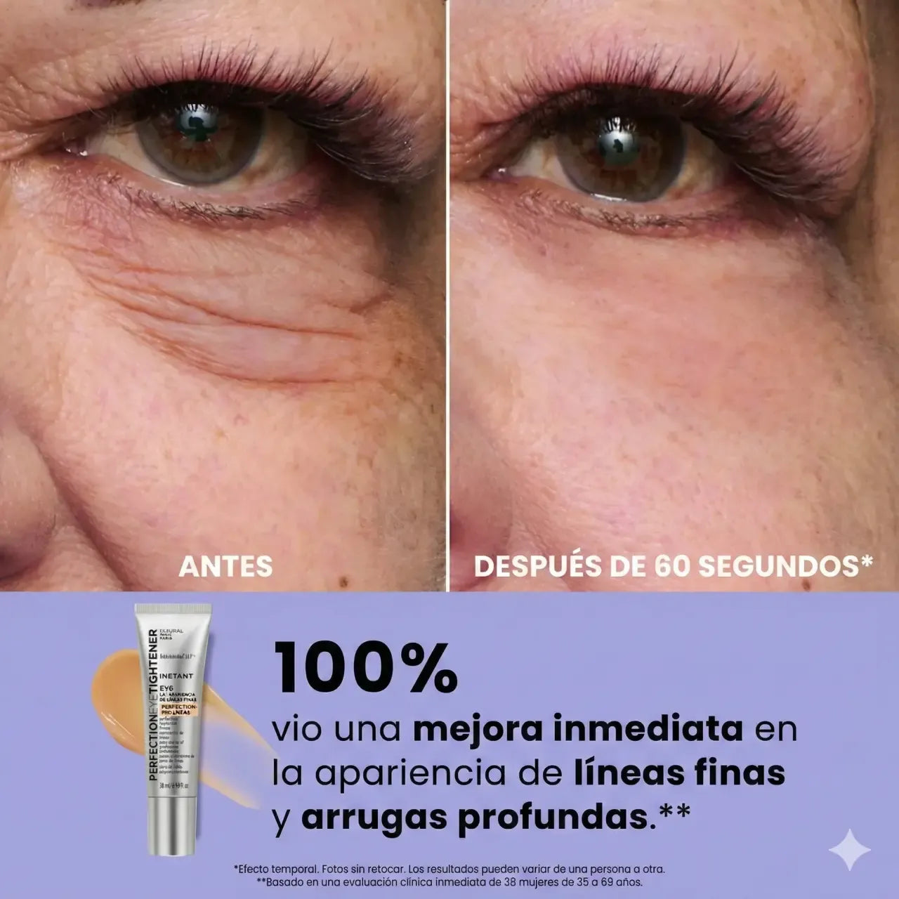 Gel tensor rejuvenecedor de ojos - Instant lift+
