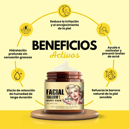Bálsamo de Sebo de Res Para Reparación de Barrera y Piel Seca/Sensible